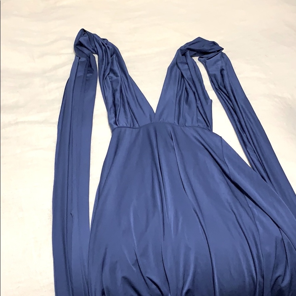 Dusky blue octopus dress